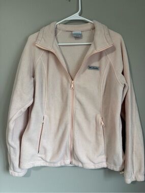 Columbia Pale Pink Full-Zip Fleece Jacket